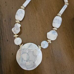 VINTAGE ONE OF A KIND CERAMIC NECKLACE